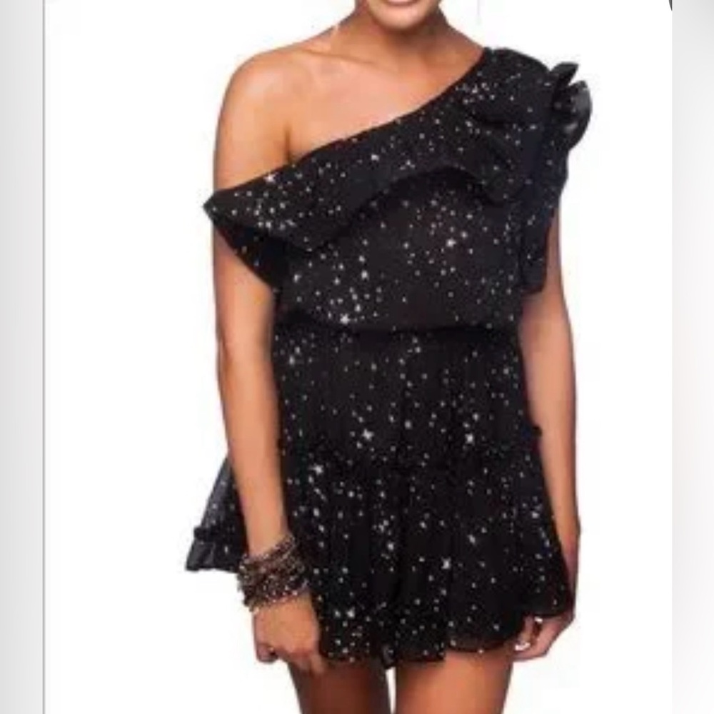 NWT Buddy Love Black Sophia Speckled Dress Size Small # 981